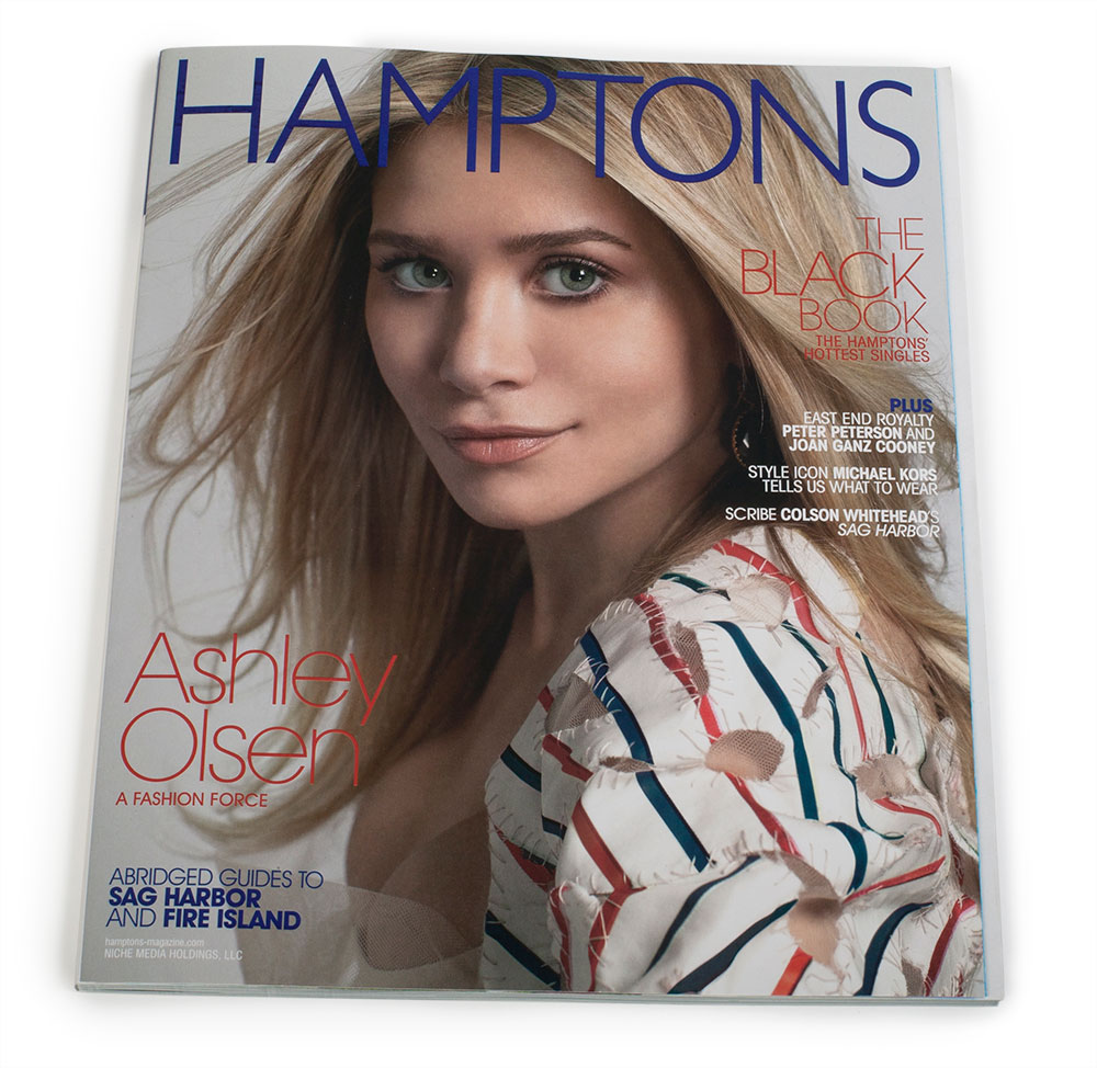 Hamptons magazine cover Ashley Olsen