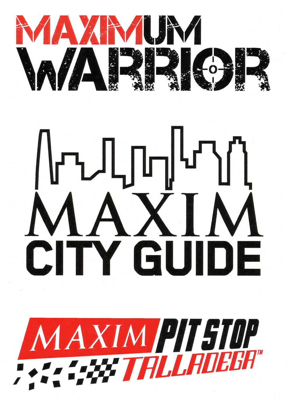 Maxim Magazin logos lockups