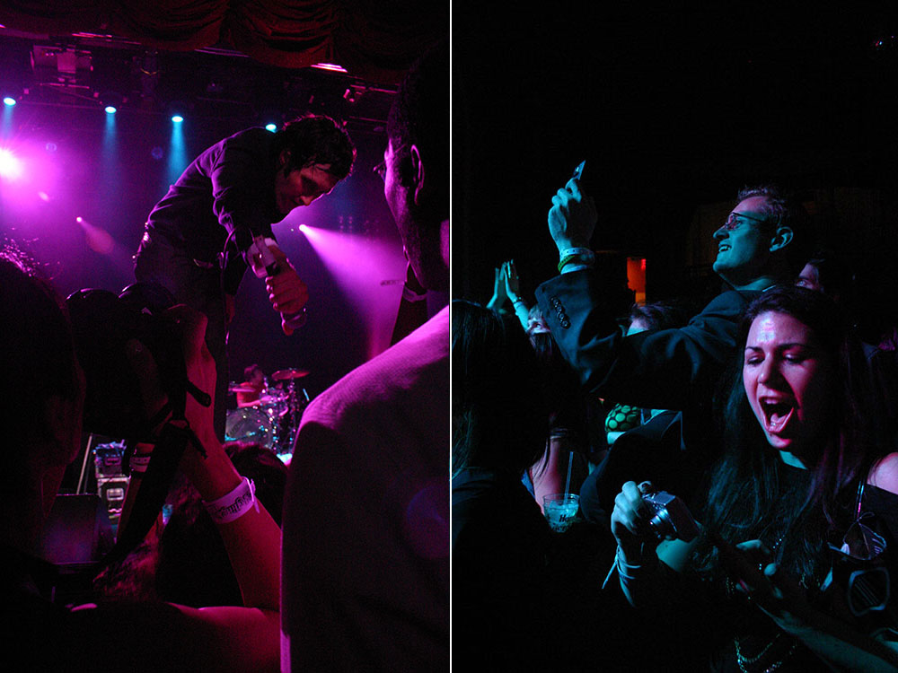 The Bravery Rolling Stone Live Hard Rock Cafe NYC crowd reaction